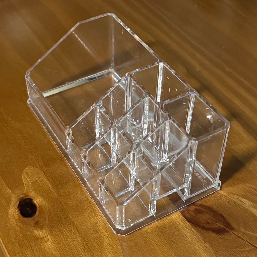 clear makeup organizer